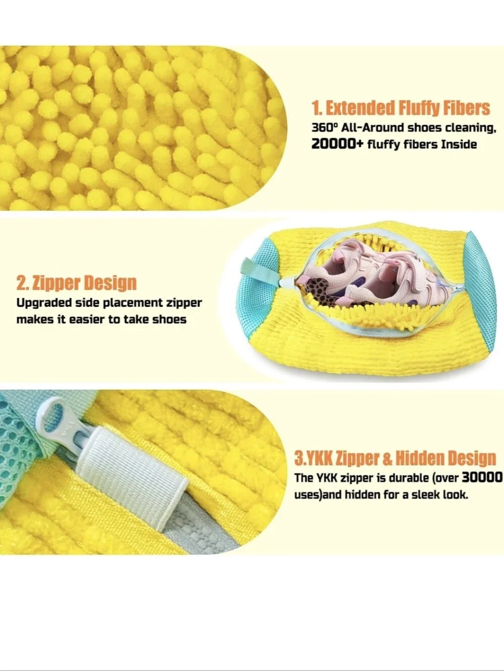 Shoe Washing Machine Bag, Shoe Laundry Bag, Shoe Cleaning Bag for Sneakers